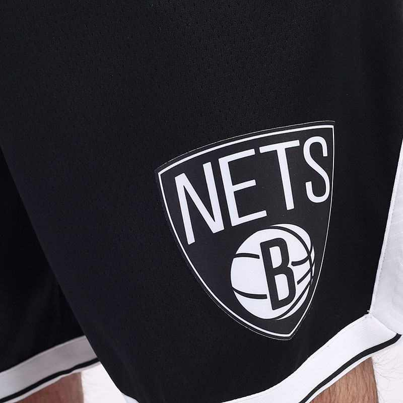 мужские черные шорты  Nike NBA Swingman Brooklyn Nets Icon Edition Short AJ5584-010 - цена, описание, фото 3